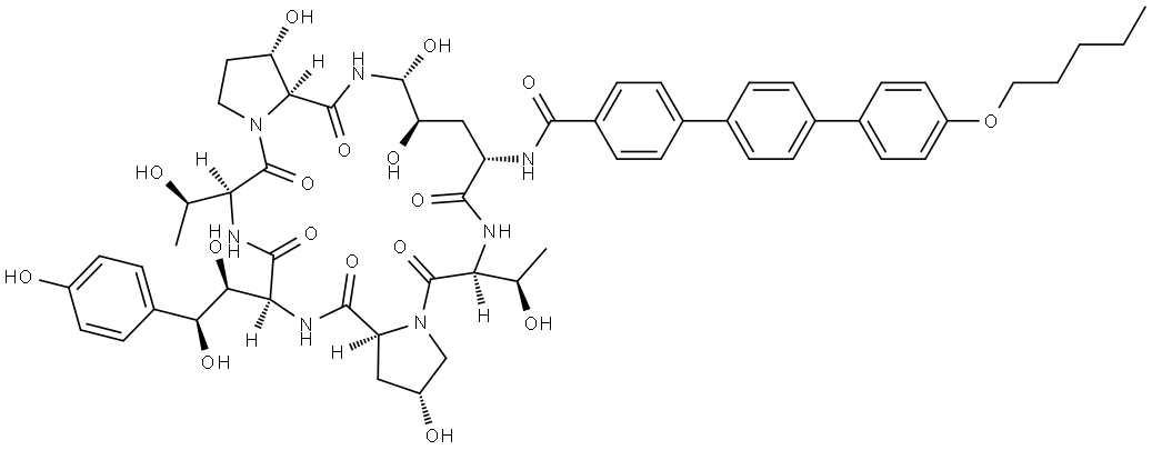 Anidulafungin Impurity B Struktur