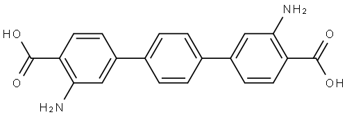 3,3''-diamino-[1,1':4',1''-terphenyl]-4,4''-dicarboxylic acid Struktur