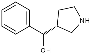 phenyl((R)-pyrrolidin-3-yl)methanol Struktur