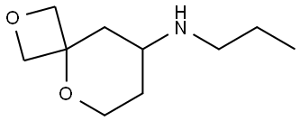 N-propyl-2,5-dioxaspiro[3.5]nonan-8-amine Struktur