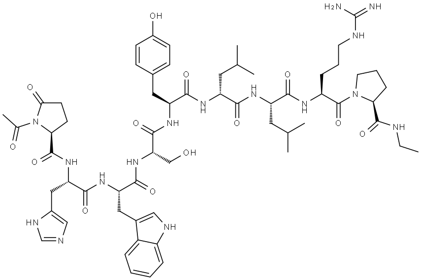 Pro(Ac)]1-Leuprolide Struktur