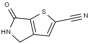 6-氧代-5,6-二氫-4H-噻吩并[2,3-C]吡咯-2-腈, 2111850-10-1, 結(jié)構(gòu)式
