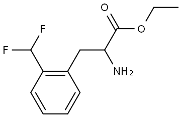 ethyl 2-amino-3-(2-(difluoromethyl)phenyl)propanoate Struktur