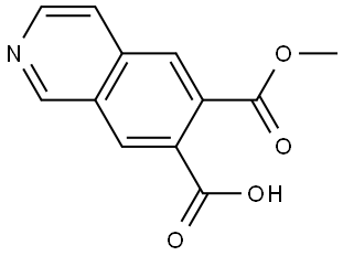 6-(Methoxycarbonyl)isoquinoline-7-carboxylic acid Struktur