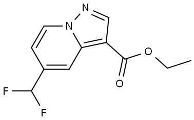 Ethyl 5-(difluoromethyl)pyrazolo[1,5-a]pyridine-3-carboxylate Struktur