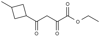 Cyclobutanebutanoic acid, 3-methyl-α,γ-dioxo-, ethyl ester Struktur