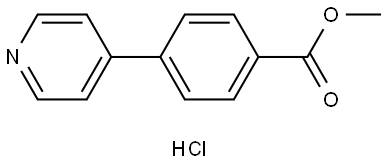 4-Pyridin-4-yl-benzoic acid methyl ester hydrochloride Struktur