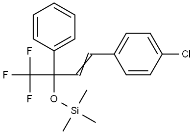 3-(4-Chlorophenyl)-1-phenyl-1-trifluoromethylallyloxy]trimethylsilane Struktur