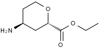 ethyl trans-4-aminotetrahydropyran-2-carboxylate Struktur