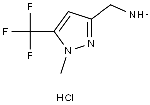 1-[1-Methyl-5-(trifluoromethyl)-1H-pyrazol-3-yl]methanamine hydrochloride Struktur