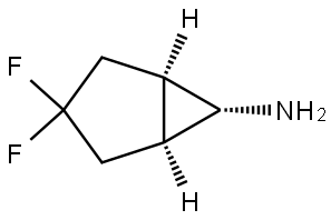 rel-(1R,5S,6r)-3,3-difluorobicyclo[3.1.0]hexan-6-amine Struktur