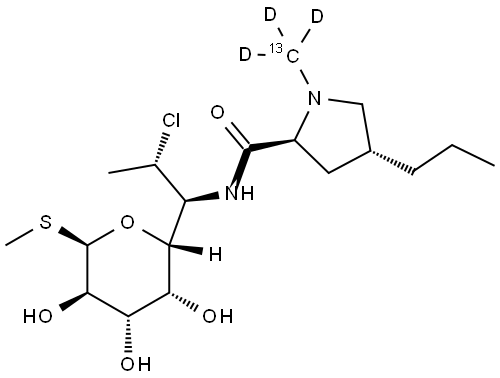 ClindaMycin-13C-d3 Struktur