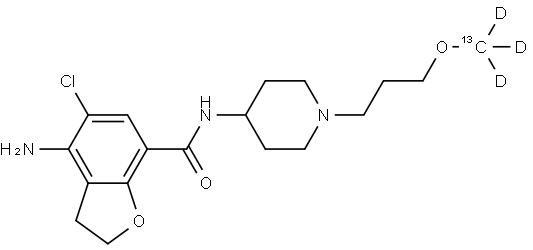 Prucalopride-13CD3 Struktur