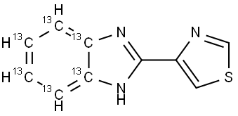 Thiabendazole-13C6 Struktur