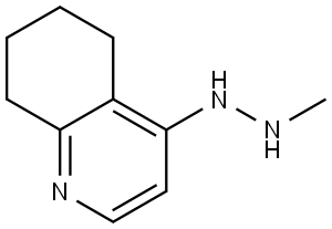 5,6,7,8-Tetrahydro-4-(2-methylhydrazinyl)quinoline Struktur