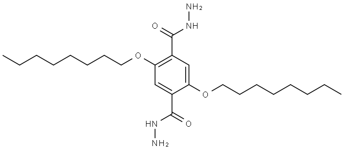 2,5-dioctyloxyterephthalic dihydrazide Struktur