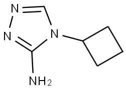 4-cyclobutyl-4H-1,2,4-triazol-3-amine Struktur