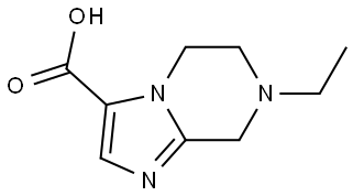 7-Ethyl-5,6,7,8-tetrahydroimidazo[1,2-a]pyrazine-3-carboxylic acid Struktur