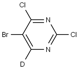 5-bromo-2,4-dichloropyrimidine-6-d Struktur