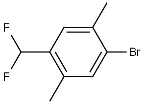 1-溴-4-(二氟甲基)-2,5-二甲基苯, 2168042-86-0, 結(jié)構(gòu)式