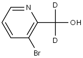 (3-Bromopyridin-2-yl)methan-d2-ol Struktur