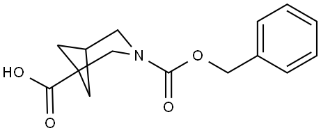 3-(Phenylmethyl) 3-azabicyclo[3.1.1]heptane-1,3-dicarboxylate Struktur