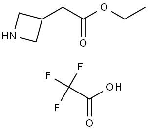 ethyl 2-(azetidin-3-yl)acetate trifluoroacetic acid Struktur