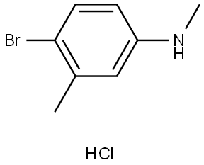 4-bromo-N,3-dimethylaniline hydrochloride Struktur