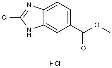 methyl 2-chloro-1h-1,3-benzodiazole-6-carboxylate hydrochloride Struktur