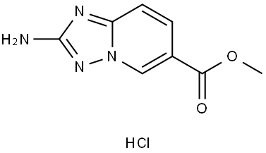 methyl 2-amino-[1,2,4]triazolo[1,5-a]pyridine-6-carboxylate hydrochloride Struktur