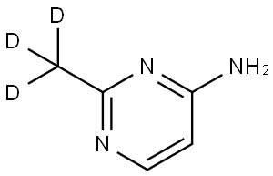 2-(methyl-d3)pyrimidin-4-amine Struktur