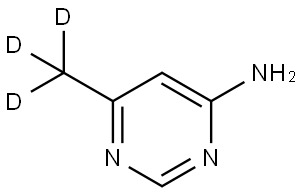 6-(methyl-d3)pyrimidin-4-amine Struktur