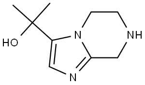 5,6,7,8-Tetrahydro-α,α-dimethylimidazo[1,2-a]pyrazine-3-methanol Struktur