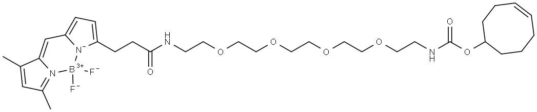 BDP FL-PEG4-(4E)-TCO Struktur