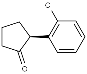 (S)-2-(2-Chlorophenyl)cyclopentanone Struktur