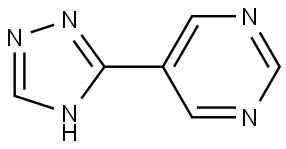 5-(4H-1,2,4-triazol-3-yl)pyrimidine Struktur