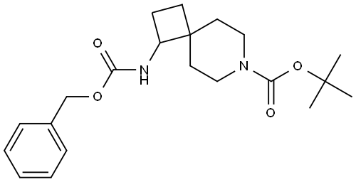 tert-butyl 1-(((benzyloxy)carbonyl)amino)-7-azaspiro[3.5]nonane-7-carboxylate Struktur