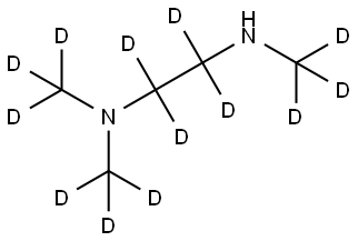 N1,N1,N2-tris(methyl-d3)ethane-d4-1,2-diamine Struktur