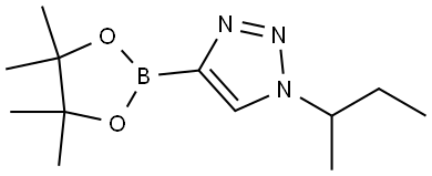 1-(SEC-BUTYL)-4-(TETRAMETHYL-1,3,2-DIOXABOROLAN-2-YL)-1H-1,2,3-TRIAZOLE Struktur