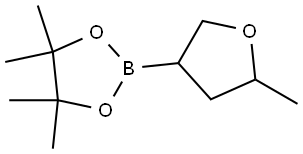 (5-Methyl)tetrahydrofuran-3- boronic acid pinacol ester Struktur