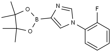 1-(2-fluorophenyl)-4-(4,4,5,5-tetramethyl-1,3,2-dioxaborolan-2-yl)-1H-imidazole Struktur