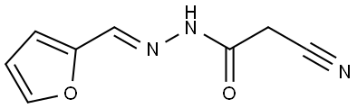 2-CYANO-ACETIC ACID FURAN-2-YLMETHYLENE-HYDRAZIDE Struktur