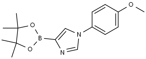 1-(4-methoxyphenyl)-4-(4,4,5,5-tetramethyl-1,3,2-dioxaborolan-2-yl)-1H-imidazole Struktur