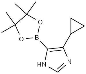 4-Cyclopropylimidazole-5-boronic acid pinacol ester Struktur