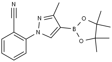 3-Methyl-1-(2-cyanophenyl)-1H-pyrazole-4-boronic acid pinacol ester Struktur