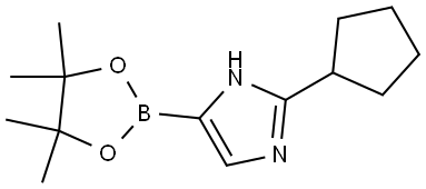 2-Cyclopentylimidazole-4-boronic acid pinacol ester Struktur