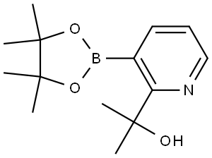 2-(1-HYDROXY-1-METHYLETHYL)PYRIDINE-3-BORONIC ACID PINACOL ESTER Struktur