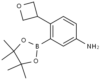 4-(oxetan-3-yl)-3-(4,4,5,5-tetramethyl-1,3,2-dioxaborolan-2-yl)aniline Struktur