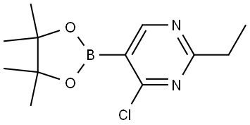 4-Chloro-2-ethylpyrimidine-5-boronic acid pinacol ester Struktur