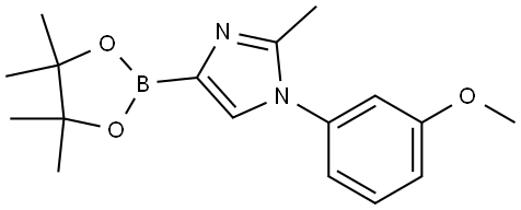 1-(3-methoxyphenyl)-2-methyl-4-(4,4,5,5-tetramethyl-1,3,2-dioxaborolan-2-yl)-1H-imidazole Structure